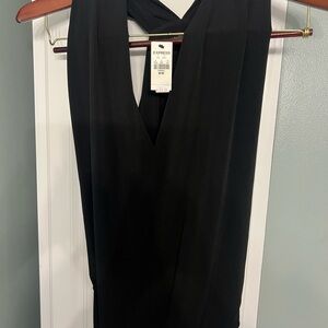 Express Classic Black V-Neck top